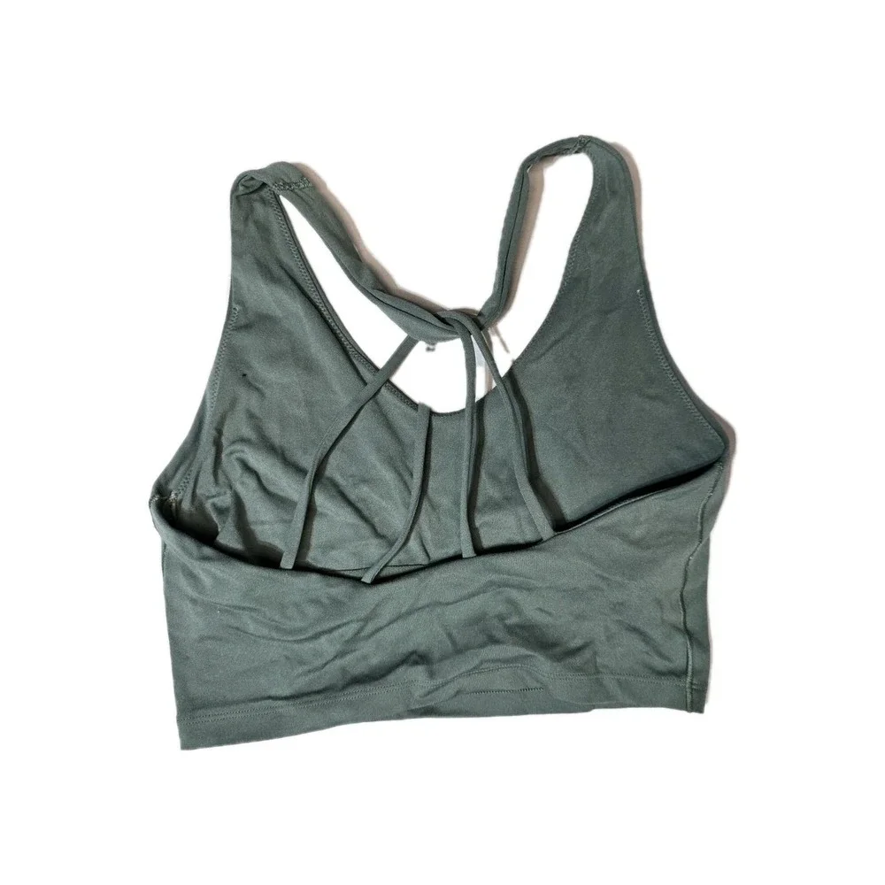 Offline By Aerie Real Least Support Sports‎ Bra Olive Green Small Wireless